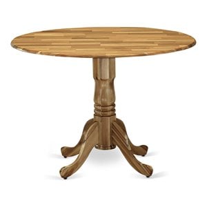 East West Furniture Dublin Traditional Wood Dining Table in Natural