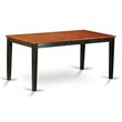 East West Furniture Nicoli Rectangular Wood Dining Table in Black