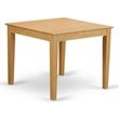 East West Furniture Oxford Square Traditional Wood Dining Table in Oak