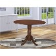 East West Furniture Dublin Traditional Wood Dining Table in Mahogany
