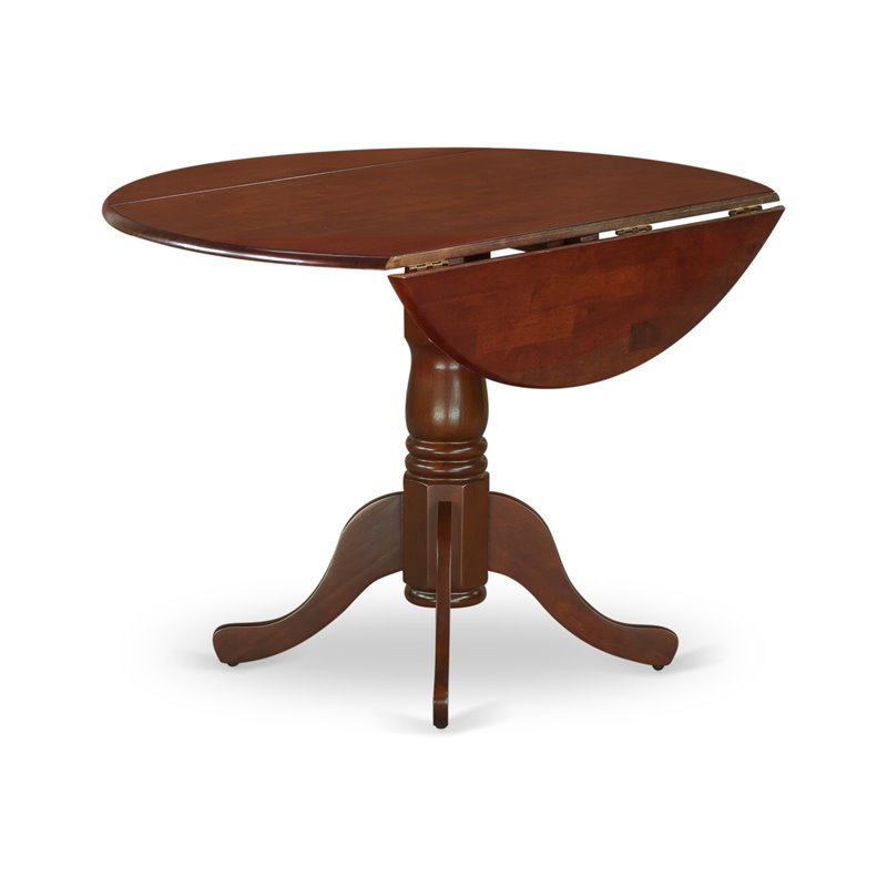 East West Furniture Dublin Traditional Wood Dining Table in Mahogany