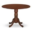 East West Furniture Dublin Traditional Wood Dining Table in Mahogany
