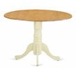 East West Furniture Dublin Traditional Wood Dining Table in Oak/Cream