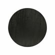 East West Furniture Dublin Wood Dining Table with Pedestal Legs in Black