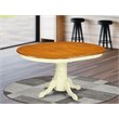 East West Furniture Kenley Traditional Wood Dining Table in Cream/Cherry