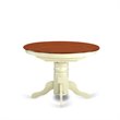 East West Furniture Kenley Traditional Wood Dining Table in Cream/Cherry