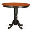 East West Furniture Trenton Wood Counter Height Table in Black/Cherry