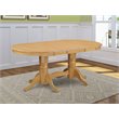 East West Furniture Vancouver Oval Traditional Wood Dining Table in Oak