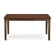 East West Furniture Capri Rectangular Solid Wood Dining Table in Mahogany