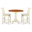 East West Furniture Jackson 3-piece Dining Table and Chair Set in Cherry