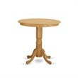East West Furniture Jackson 3-piece Traditional Wood Dining Table Set in Oak