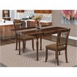 East West Furniture Monza 3-piece Traditional Wood Dining Table Set in Mahogany