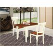 East West Furniture Norden 3-piece Dining Table and Chair Set in Cherry