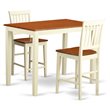 East West Furniture Yarmouth 3-piece Dining Set with Bar Stools in Cherry