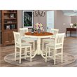 East West Furniture Jackson 5-piece Wood Counter Height Dining Set in Cherry