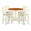 East West Furniture Jackson 5-piece Wood Counter Height Dining Set in Cherry