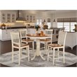 East West Furniture Jackson 5-piece Wood Dining Table and Chair Set in Cherry