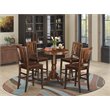 East West Furniture Eden 5-piece Traditional Wood Dining Set in Mahogany