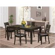 East West Furniture Lynfield 5-piece Chair and Dining Table Set in Cappuccino