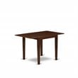 East West Furniture Norden 5-piece Wood Dining Room Table Set in Mahogany