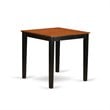 East West Furniture Pub 5-piece Traditional Wood Dining Set in Black/Cherry