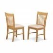 East West Furniture Norfolk 5-piece Traditional Wood Kitchen Table Set in Oak