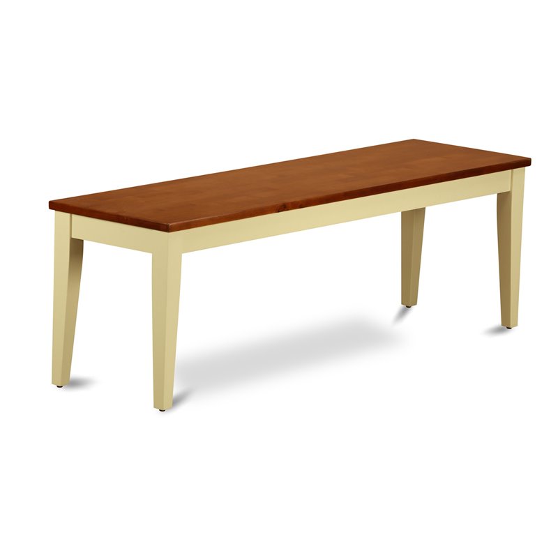 East West Furniture Nicoli 5-piece Wood Dining Set in Buttermilk/Cherry