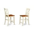 East West Furniture Vernon 5-piece Wood Counter Height Dining Set in Cherry