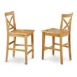 East West Furniture Pub 5-piece Traditional Wood Dining Table Set in Oak