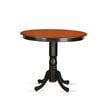 East West Furniture Trenton 5-piece Wood Dining Room Set in Black/Cherry