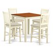 East West Furniture Vernon 5-piece Wood Dining Set in Buttermilk/Cherry