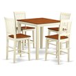 East West Furniture Vernon 5-piece Wood Dining Table Set in Buttermilk/Cherry
