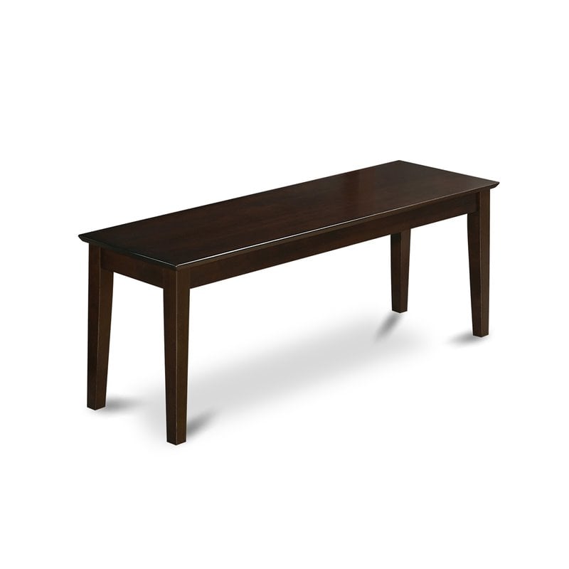 East West Furniture Capri 6-piece Wood Kitchen Table Set in Cappuccino
