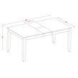 East West Furniture Lynfield 6-piece Dining Set with Bench in Cappuccino