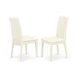 East West Furniture Hartland 5-piece Wood Dining Set with Fabric Seat in White