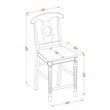 East West Furniture Yarmouth 5-piece Wood Dining Table Set in Buttermilk/Cherry