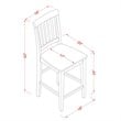 East West Furniture Yarmouth 5-piece Wood Dining Set in Mahogany