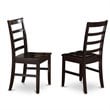 East West Furniture Parfait 6-piece Wood Dining Table Set in Cappuccino