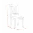 East West Furniture Capri 7-piece Wood Dinette Table Set in Mahogany