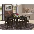 East West Furniture Fairwind 7-piece Wood Dining Set in Cappuccino