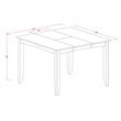 East West Furniture Fairwind 7-piece Wood Dining Set in Cappuccino