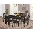 East West Furniture Henley 7-piece Wood Dinette Set in Cappuccino
