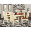 East West Furniture Kenley 7-piece Wood Dinette Set in Buttermilk/Cherry