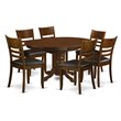 East West Furniture Kenley 7-piece Traditional Wood Dining Set in Espresso