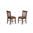 East West Furniture Milan 7-piece Wood Table and Dining Chair Set in Mahogany