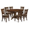 East West Furniture Kenley 7-piece Wood Dining Room Set in Espresso