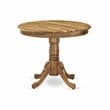 East West Furniture Antique 3-piece Wood Dining Table Set in Natural
