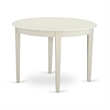 East West Furniture Boston 3-Piece Dining Set in Linen White