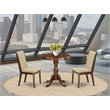 East West Furniture Eden 3-piece Wood Dinette Table and Chairs in Mahogany