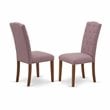 East West Furniture Norfork 3-piece Wood Dining Set in Mahogany/Dahlia